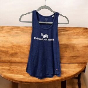 League University‎ at Buffalo Tank Top Racerback Sleeveless Blue Small